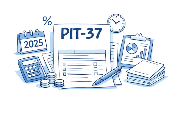 PIT-37 za rok 2025 – jak wypełnić, terminy i najważniejsze zasady