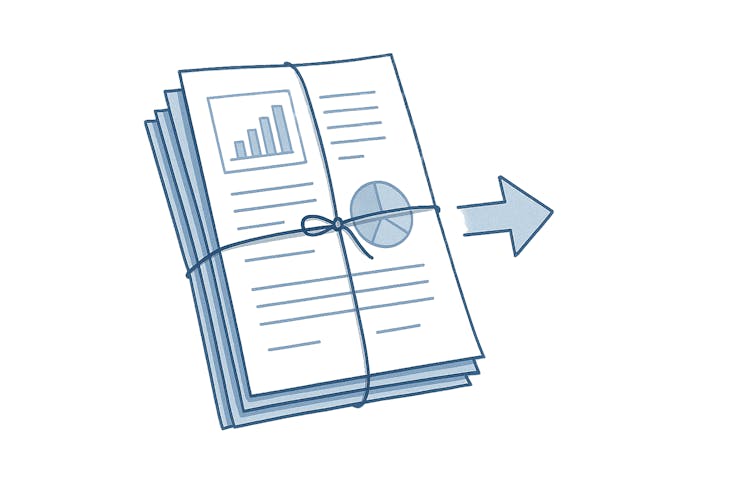 Reports of issued invoices